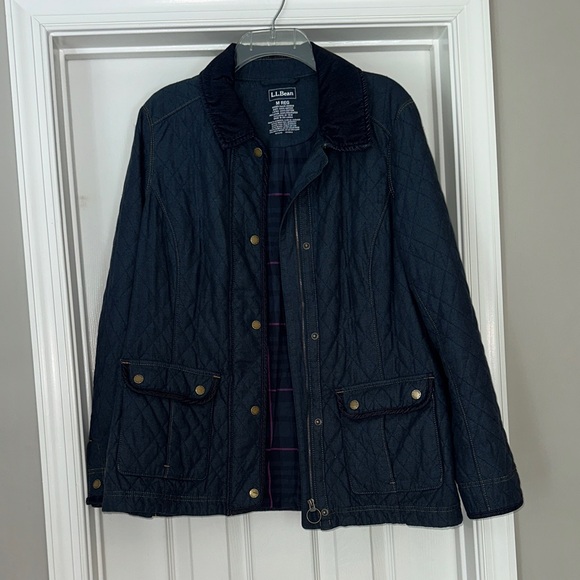 LL Bean quilted barn, chore, riding jacket - Picture 1 of 11